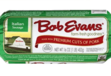 Bob Evans thu hồi xúc xích heo Ý vì có thể nhiễm tạp chất lạ