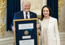 Tổng thống Trump được trao giải Nobel Hòa bình, nhưng các quan chức cho biết giải thưởng này vẫn chưa thuộc về ông.