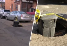 Các hố sụt hình thành trên đường phố Philadelphia: ‘Đường phố đang bị đảo lộn’