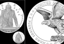 Thiết kế cuối cùng cho đồng tiền vàng kỷ niệm Trump đã được phê duyệt.