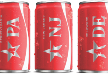 Coca-Cola ra mắt lon Coca-Cola phiên bản giới hạn America250 dành riêng cho các bang Pennsylvania, New Jersey và Delaware.