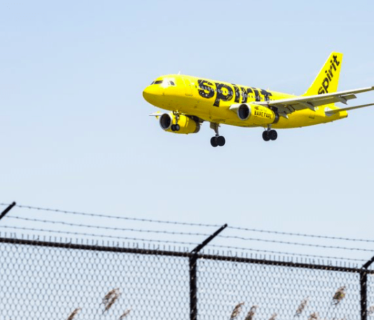 Hãng hàng không Spirit Airlines, một trong ba hãng hàng không hoạt động tại sân bay Atlantic City, đang chuẩn bị ngừng hoạt động.